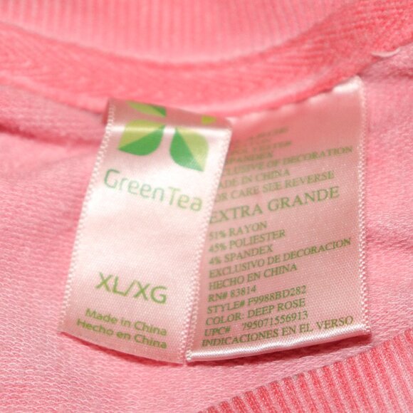 🌸💫 Beautiful Pink Tie-Dye Light Sweater by GreenTea (Size XL) - Picture 2 of 5